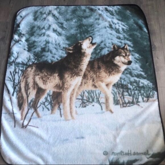 Pair James Hautman Collectible reversible throws - Picture 4 of 8